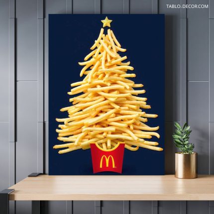 تابلو سیب زمینی سرخ کرده 3 French fries