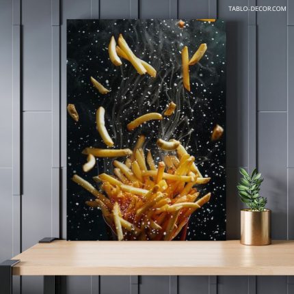 تابلو سیب زمینی سرخ کرده 4 French fries