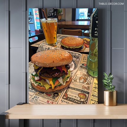 تابلو برگر 22 burger