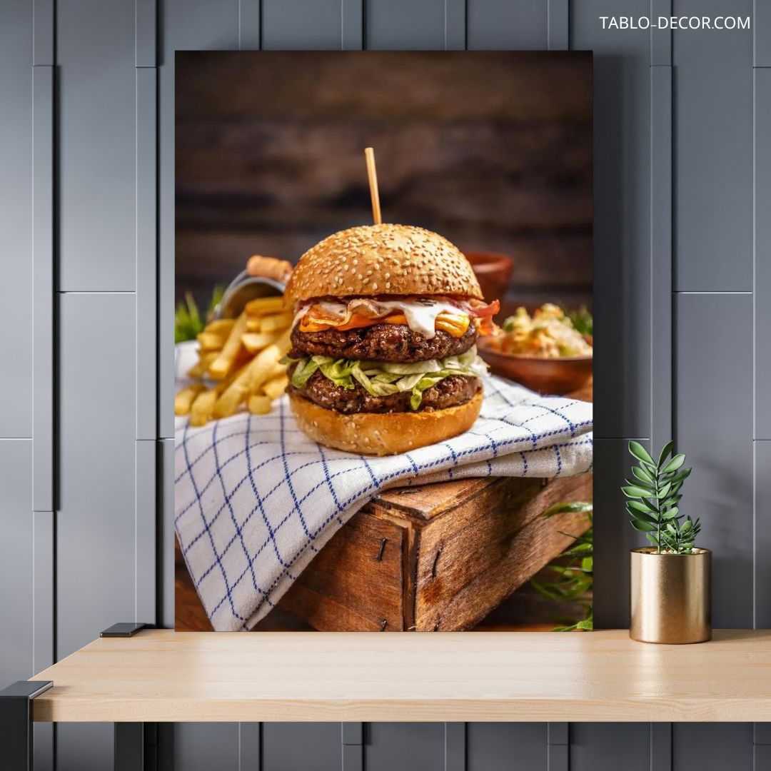 تابلو برگر 25 burger