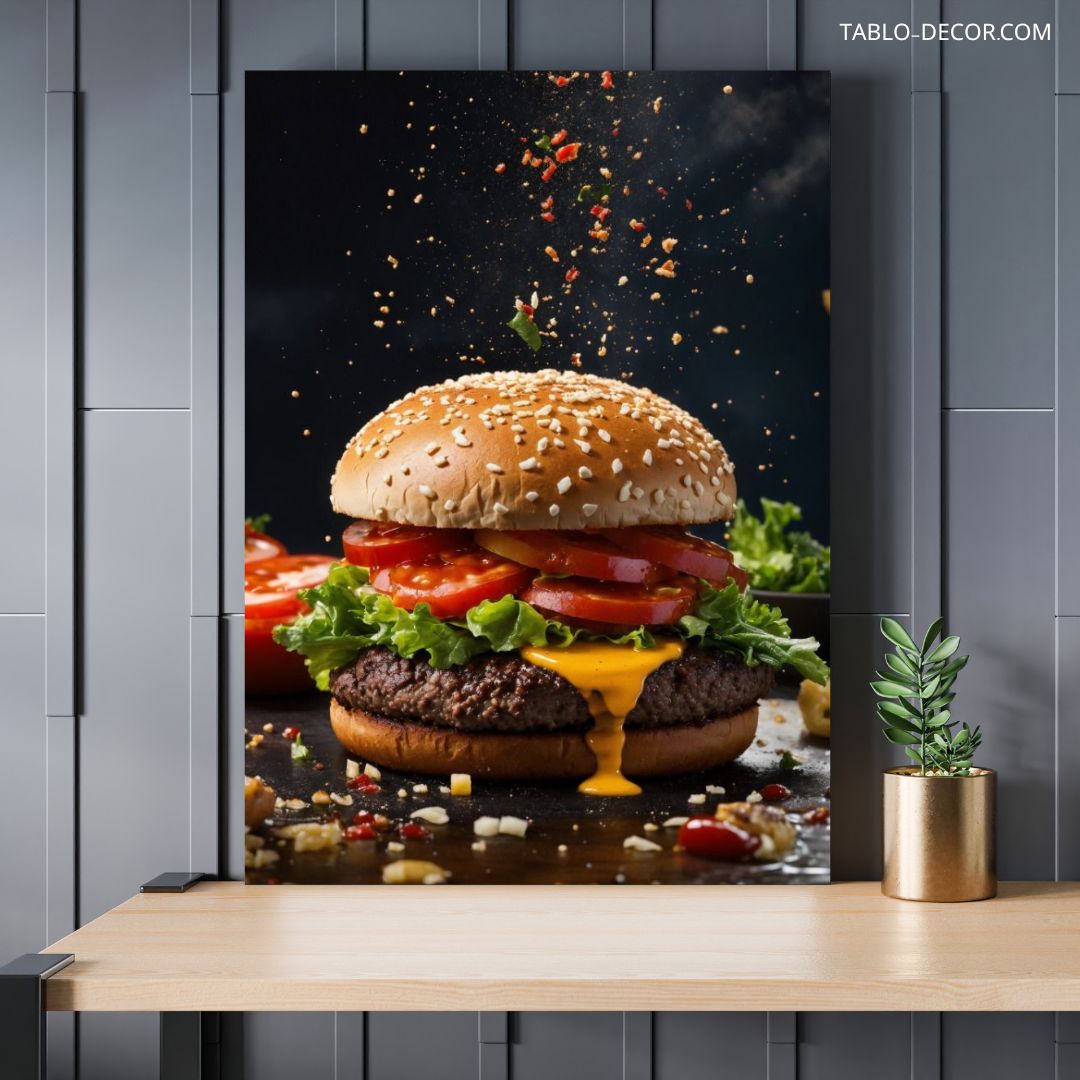 TD 5132 jpg تابلو برگر 30 burger