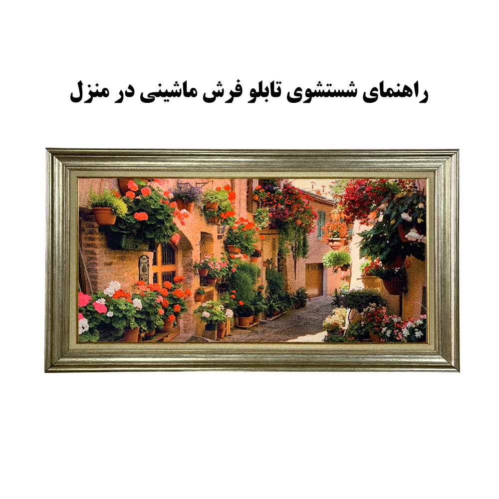راهنمای شستشوی تابلو فرش ماشینی در منزل راهنمای شستشوی تابلو فرش ماشینی در منزل